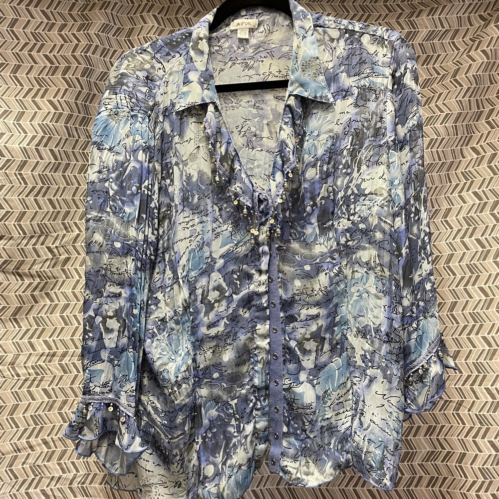 Jaipur poly blouse L